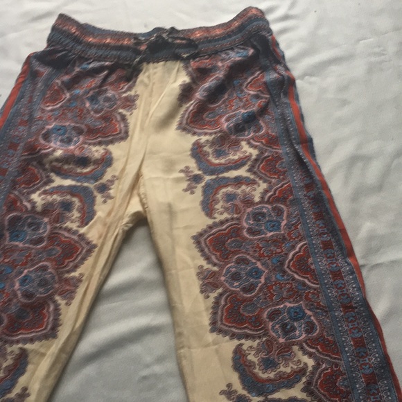 Cynthia Rowley bohemian print wide pants - Picture 5 of 6